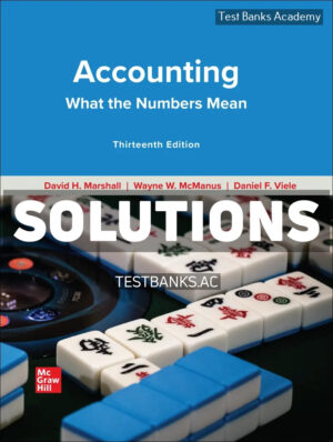 Accounting - What the Numbers Mean 13th Marshall Solutions Manual