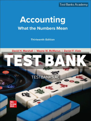 Accounting - What the Numbers Mean 13th Marshall Test Bank