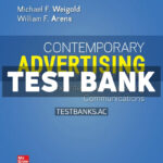 Contemporary Advertising 2026 Release 1st Weigold Test Bank