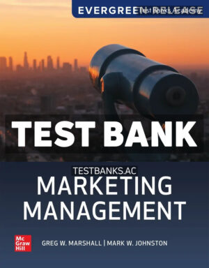 Marketing Management 2025 Release 1st Marshall Test Bank
