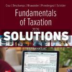 Fundamentals of Taxation 2026 Release 1st Cruz Solutions Manual