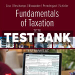 Fundamentals of Taxation 2026 Release 1st Cruz Test Bank