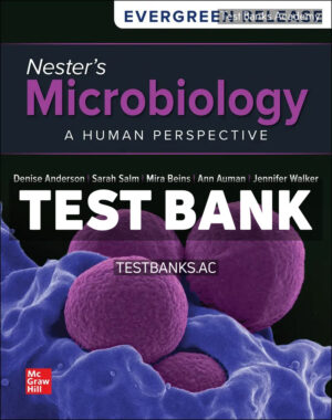 Nesters Microbiology - A Human Perspective 2024 Release 1st Anderson Test Bank