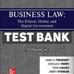 Business Law - The Ethical Global and Digital Environment 2025 Release 1st Prenkert Test Bank