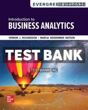 Introduction to Business Analytics 2026 Release 1st Richardson Test Bank
