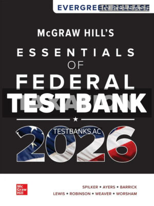 McGraw Hills Essentials of Federal Taxation 2026 1st Spilker Test Bank