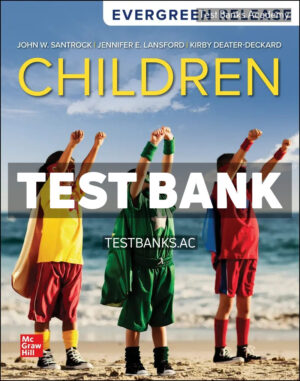 Children 2024 Release 1st Santrock Test Bank