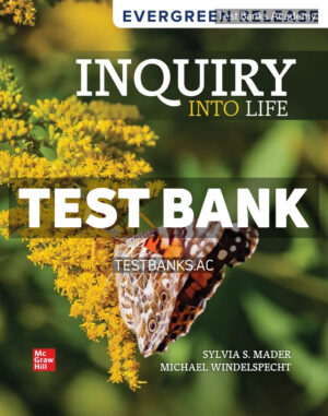 Inquiry into Life 2025 Release 1st Mader Test Bank