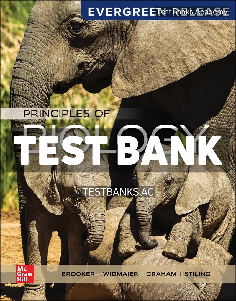 9781266522154-TEST-BANK Principles of Biology 2026 Release 1st Brooker Test Bank