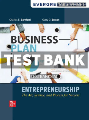 Entrepreneurship - The Art Science and Process For Success 2024 Release 1st Bamford Test Bank