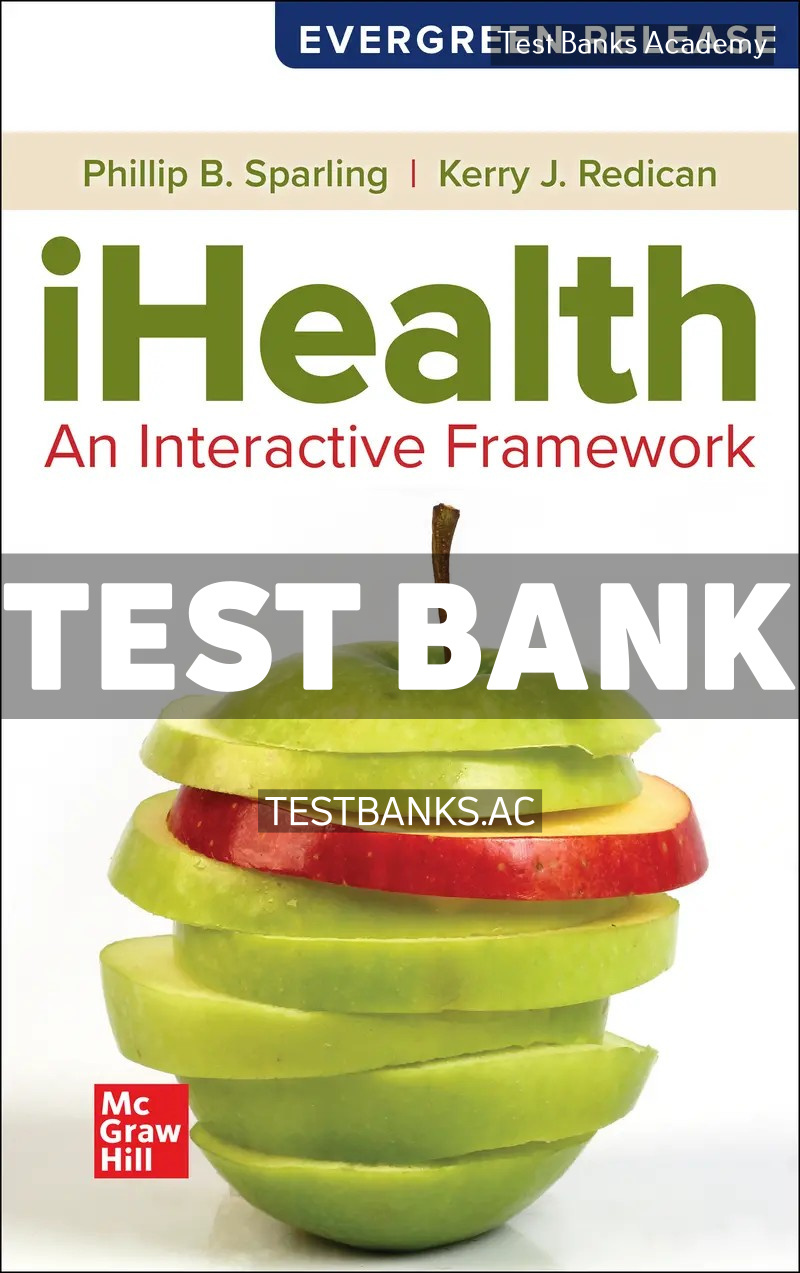 9781266552601-TEST-BANK iHealth 2024 Release 1st Sparling Test Bank