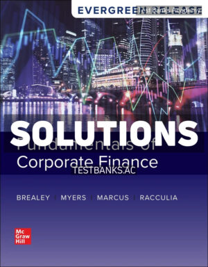 Fundamentals of Corporate Finance 2026 Release 1st Brealey Solutions Manual