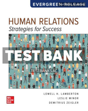 Human Relations 2025 Release 1st Lamberton Test Bank