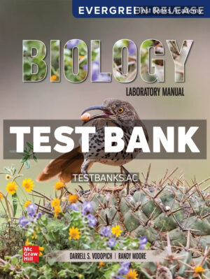 Biology Laboratory Manual 2025 Release 1st Vodopich Test Bank