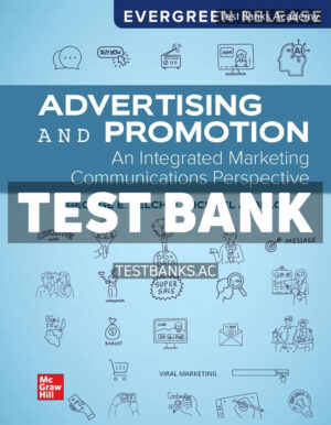 Advertising and Promotion - An Integrated Marketing Communications Perspective 13 2026 Release 1st Belch Test Bank