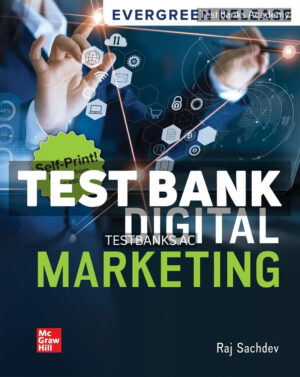 Digital Marketing 2026 Release 1st Sachdev Test Bank