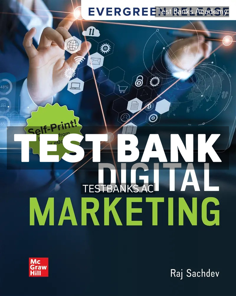 9781266856815-TEST-BANK Digital Marketing 2026 Release 1st Sachdev Test Bank