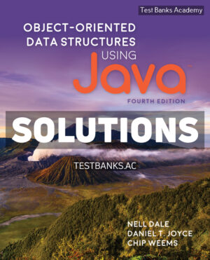 Object - Oriented Data Structures Using Java Fourth Edition 4th Dale Solutions Manual