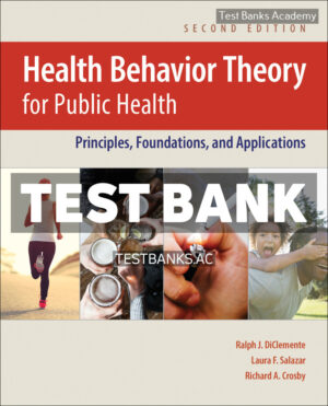 Health Behavior Theory for Public Health 2nd DiClemente Test Bank