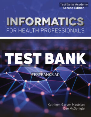 Informatics for Health Professionals 2nd Mastrian Test Bank