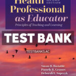 Health Professional as Educator 2nd Bastable Test Bank