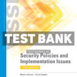 Security Policies and Implementation Issues 3rd Johnson Test Bank
