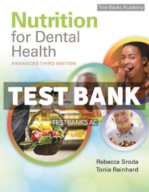 Nutrition for Dental Health 3rd Sroda Test Bank
