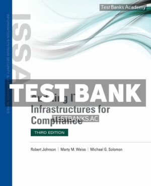 Auditing IT Infrastructures for Compliance 3rd Johnson Test Bank