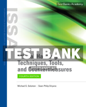 Ethical Hacking - Techniques Tools and Countermeasures 4th Solomon Test Bank
