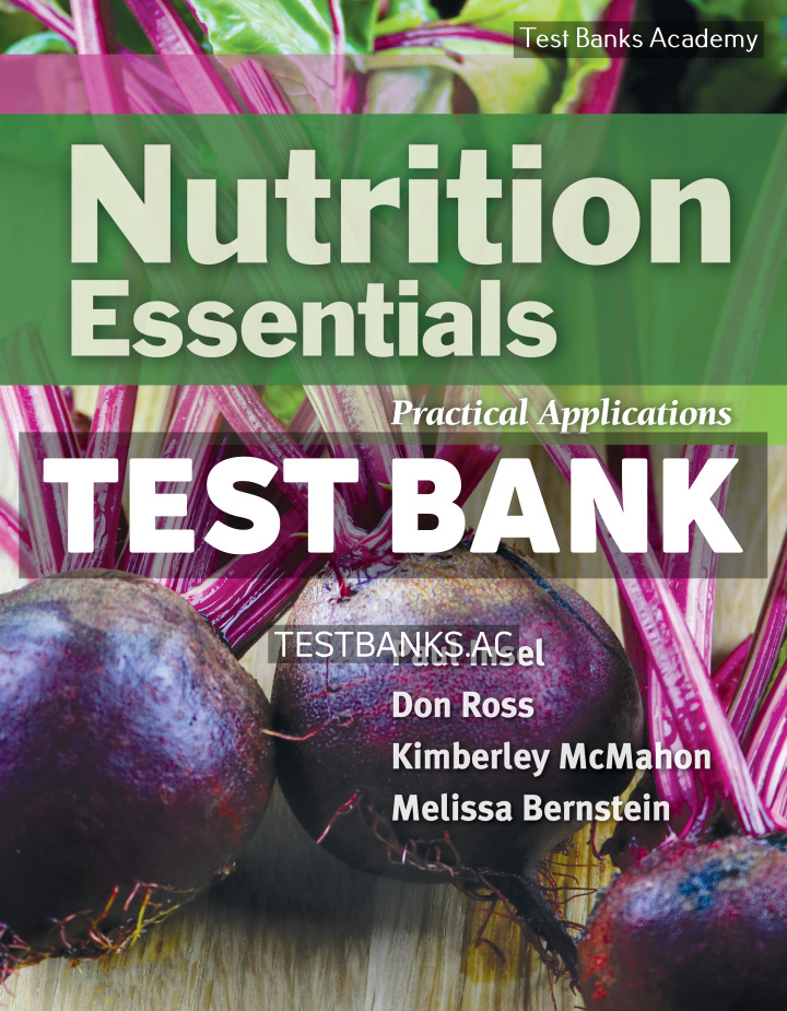 Print Nutrition Essentials 1st Insel Test Bank