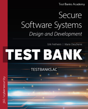 Secure Software Systems 1st Fretheim Test Bank
