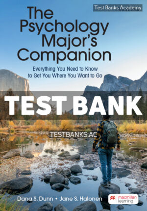 Psychology Majors Companion 3rd Dunn Test Bank