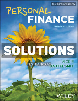 Personal Finance 3rd Bajtelsmit Solutions Manual