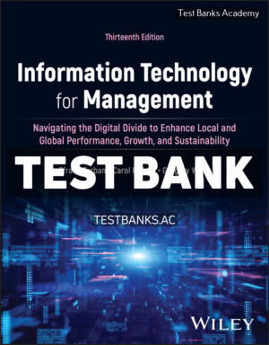 Information Technology for Management 13th Turban Test Bank