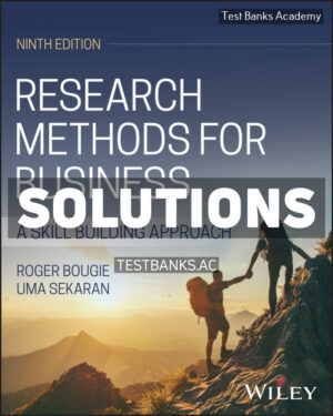 Research Methods for Business 9th Bougie Solutions Manual