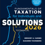 Fundamentals of Taxation for Individuals and Business Entities 2026 3rd Carnes Solutions Manual