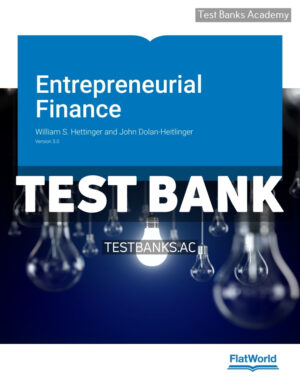 Entrepreneurial Finance v3 1st Hettinger Test Bank