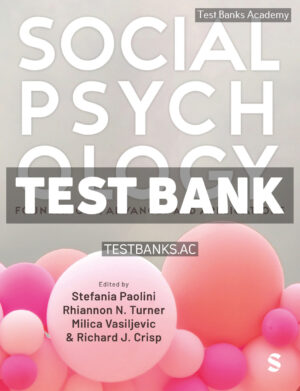 Social Psychology 1st Paolini Test Bank