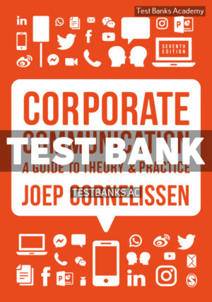 Corporate Communication 7th Cornelissen Test Bank