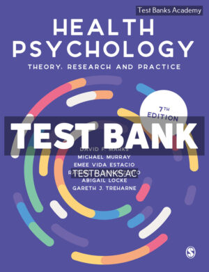 Health Psychology 7th Marks Test Bank