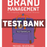 Brand Management 3rd Beverland Test Bank