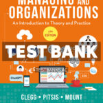Managing and Organizations 7th Clegg Test Bank