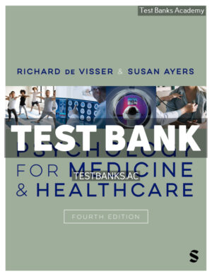 Psychology for Medicine and Healthcare 4th Visser Test Bank