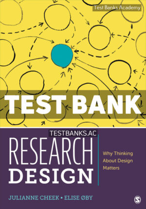 Research Design 1st Cheek Test Bank