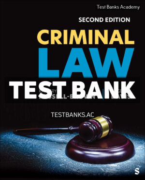 Criminal Law 2nd Russell-Brown Test Bank