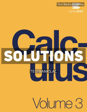 Calculus Volume 3 1st Strang Solutions Manual