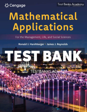Mathematical Applications for the Management Life and Social Sciences 13th Harshbarger Test Bank