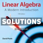 Linear Algebra - A Modern Introduction 5th Poole Solutions Manual