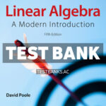Linear Algebra - A Modern Introduction 5th Poole Test Bank