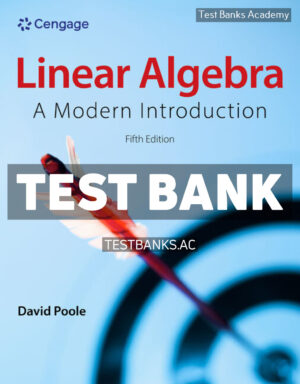 Linear Algebra - A Modern Introduction 5th Poole Test Bank